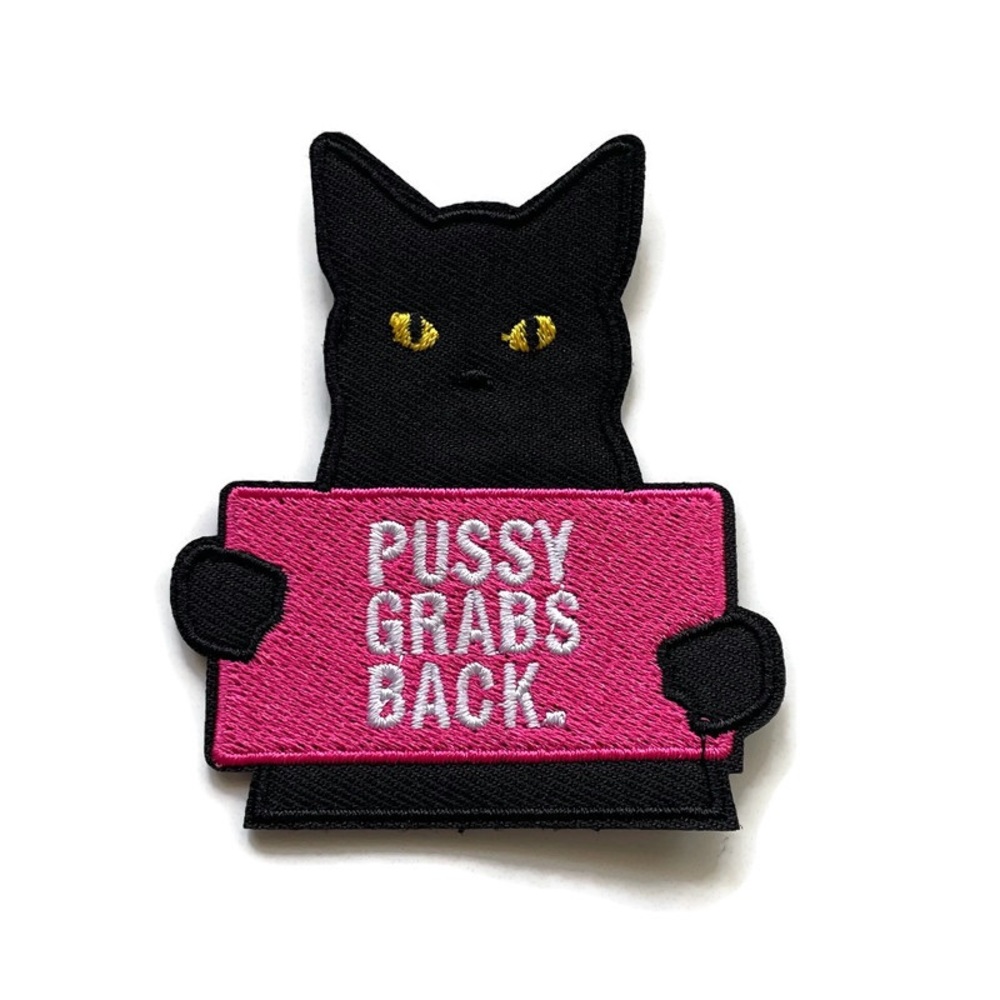 Pussy Grabs Back Embroidered Patch - Picture 1 of 3